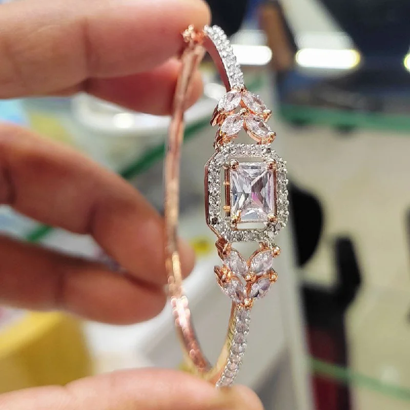 Exclusive Jewelry Offers – Shine For Less Aamrapali Rose Gold Plated AD Bangle