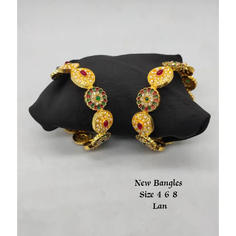 Clearance Sale On High-End Jewelry Collections Akruti Collection Gold Plated Meenakari Bangles Set Clearance Sale On High-End Jewelry Collections Akruti Collection Gold Plated Meenakari Bangles Set