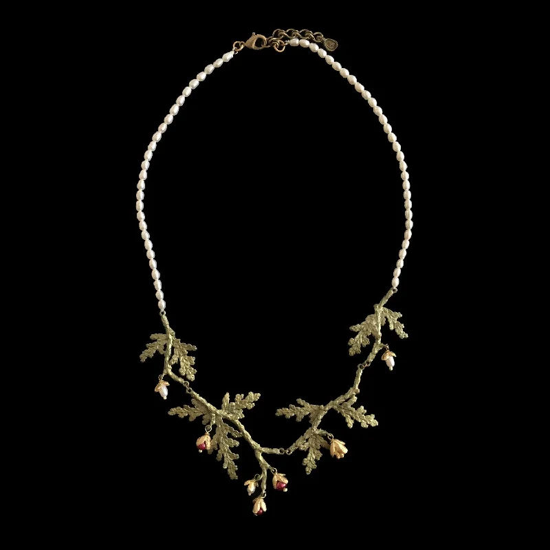 The Perfect Jewelry Piece At The Perfect Discount American Cypress Necklace - Pearl The Perfect Jewelry Piece At The Perfect Discount American Cypress Necklace - Pearl