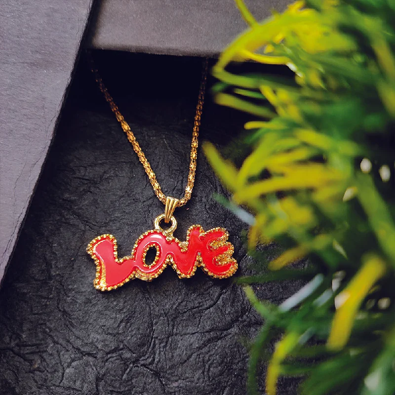 Don't Miss Our Biggest Jewelry Sale Of The Season Bhavi Jewels Love Gold Plated Chain Pendant Don't Miss Our Biggest Jewelry Sale Of The Season Bhavi Jewels Love Gold Plated Chain Pendant