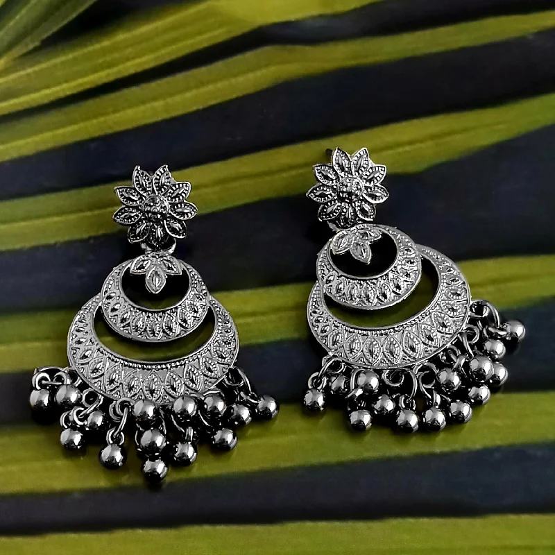 Last Chance To Grab Your Favorite Jewelry At A Discount Bhavi Jewels Silver Plated Dangler Earrings Last Chance To Grab Your Favorite Jewelry At A Discount Bhavi Jewels Silver Plated Dangler Earrings