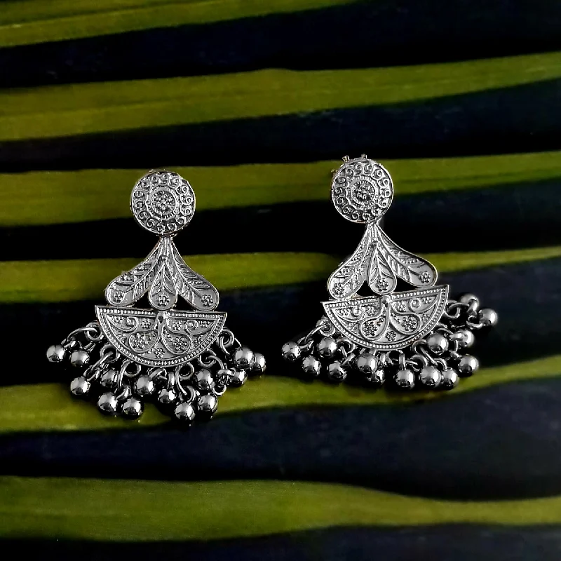 Timeless Jewelry At Special Discount Rates Bhavi Jewels Silver Plated Dangler Earrings Timeless Jewelry At Special Discount Rates Bhavi Jewels Silver Plated Dangler Earrings