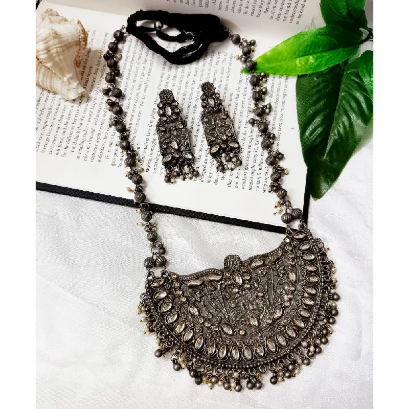 Bestselling Jewelry Now On Sale – Elevate Your Look JewelMaze Oxidised Plated Long Necklace Set - 10681180OX Bestselling Jewelry Now On Sale – Elevate Your Look JewelMaze Oxidised Plated Long Necklace Set - 10681180OX