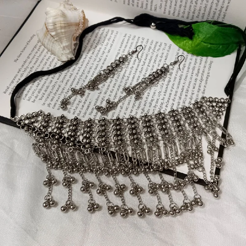 Breathtaking Jewelry, Breathtaking Prices JewelMazeOxidised Plated Necklace Set - 10681190OX Breathtaking Jewelry, Breathtaking Prices JewelMazeOxidised Plated Necklace Set - 10681190OX