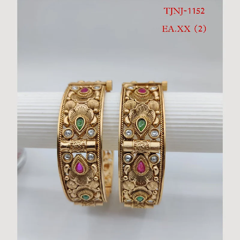 Unique Jewelry Designs Now At Discounted Rates Choice Gold Plated Pota Stone Bangles Set Unique Jewelry Designs Now At Discounted Rates Choice Gold Plated Pota Stone Bangles Set