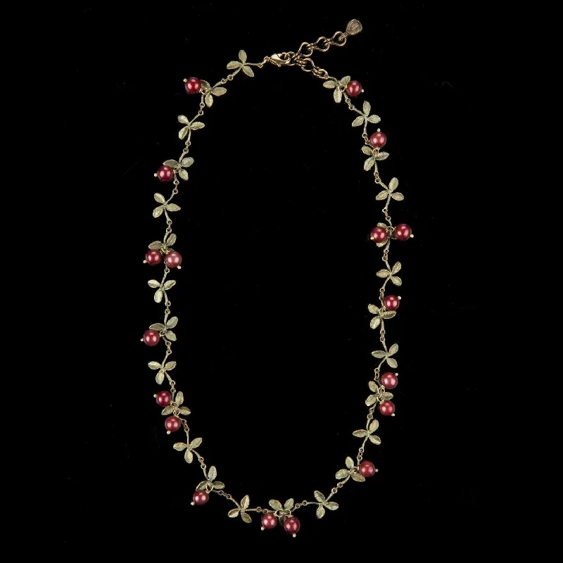 Huge Markdowns On Premium Jewelry Styles Cranberry Necklace - Delicate