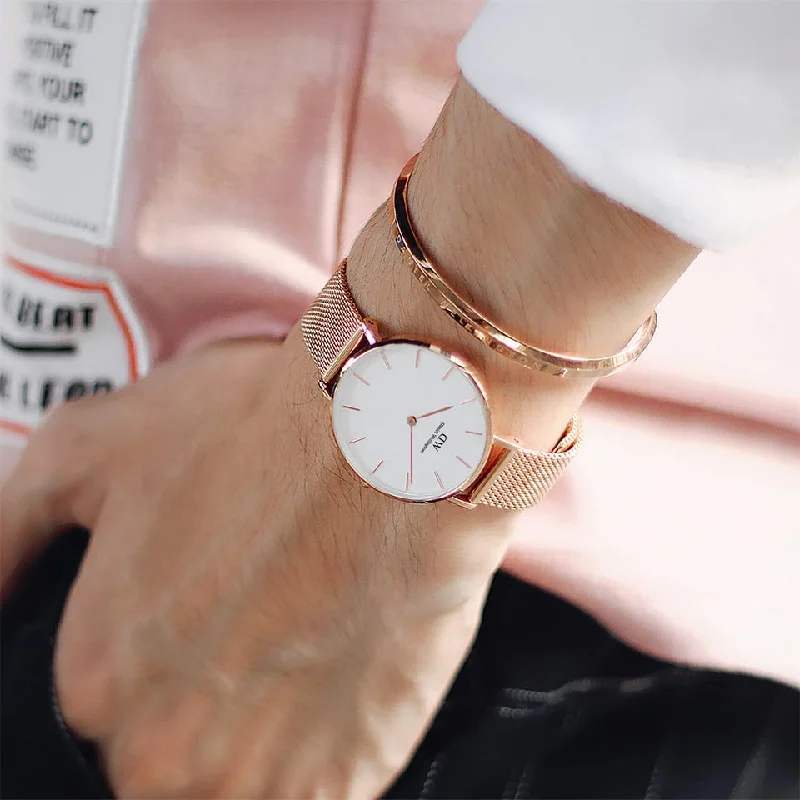 Affordable Gold-Plated Jewelry For Modern Fashion Daniel Wellington Rose Gold Plated Stainless Steel Classic Large Bracelets Affordable Gold-Plated Jewelry For Modern Fashion Daniel Wellington Rose Gold Plated Stainless Steel Classic Large Bracelets