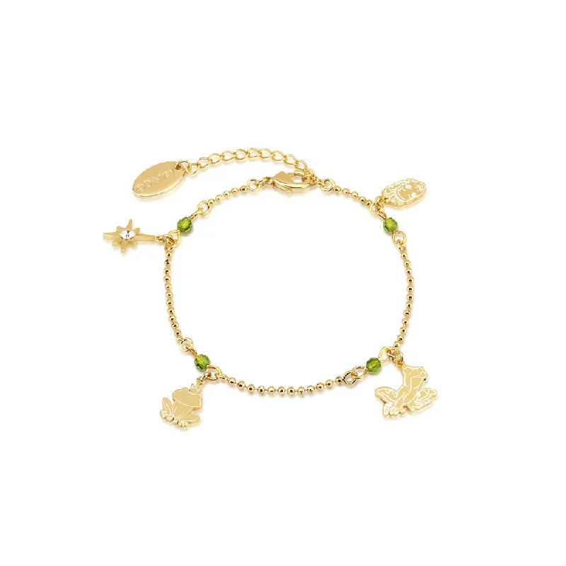 Grab Exquisite Jewelry At The Lowest Prices Disney Princess And The Frog Gold Plated Charm 16+3cm Bracelet Grab Exquisite Jewelry At The Lowest Prices Disney Princess And The Frog Gold Plated Charm 16+3cm Bracelet