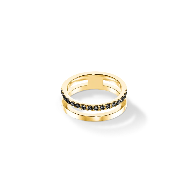 Shop Handcrafted Jewelry At Special Promotional Rates Eternal Unity Ring gold-black