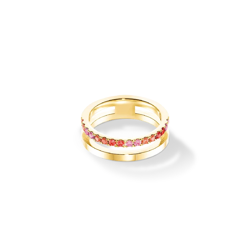 Exclusive Jewelry Sale – Grab Timeless Pieces Now Eternal Unity Ring gold-red