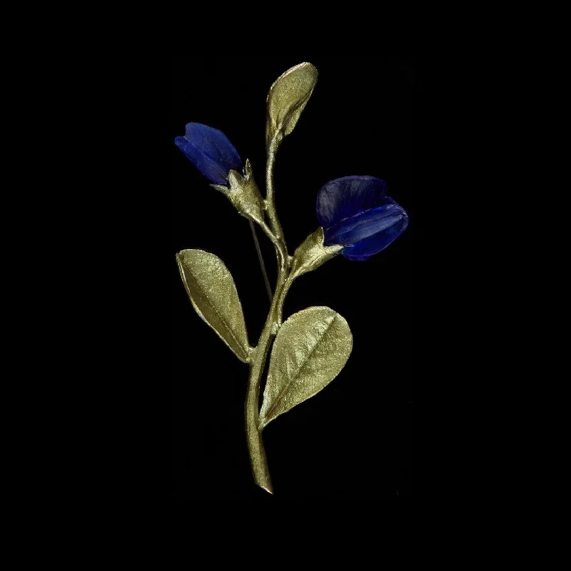 Elegant Necklaces And Bracelets At Limited-Time Offers False Indigo Brooch