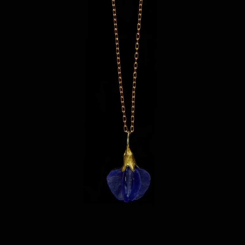 Final Call For Exquisite Jewelry At Reduced Rates False Indigo Pendant - Glass Blossom Final Call For Exquisite Jewelry At Reduced Rates False Indigo Pendant - Glass Blossom