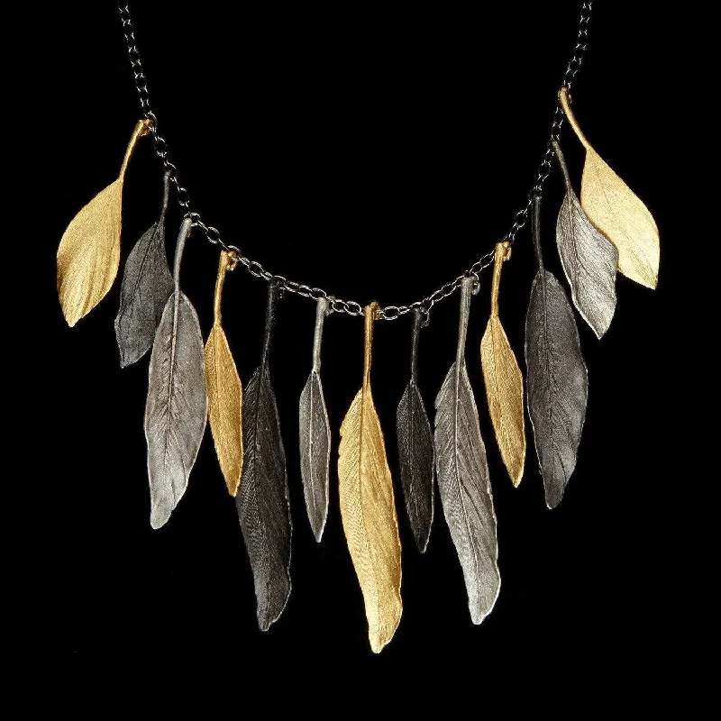 Buy More, Save More On Stunning Jewelry Pieces Feather Necklace - Tricolor