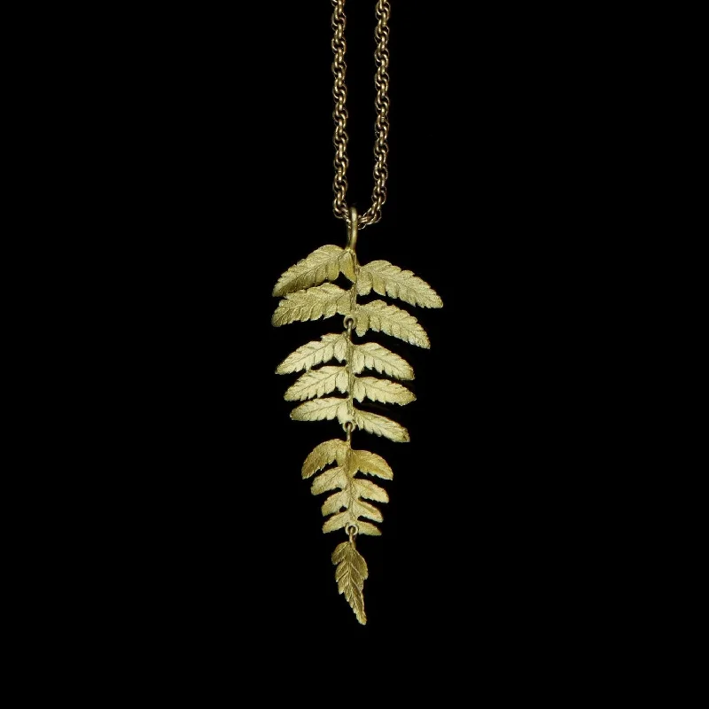 Luxury Handcrafted Jewelry For Elegant Looks Fern Necklace - 30" Long