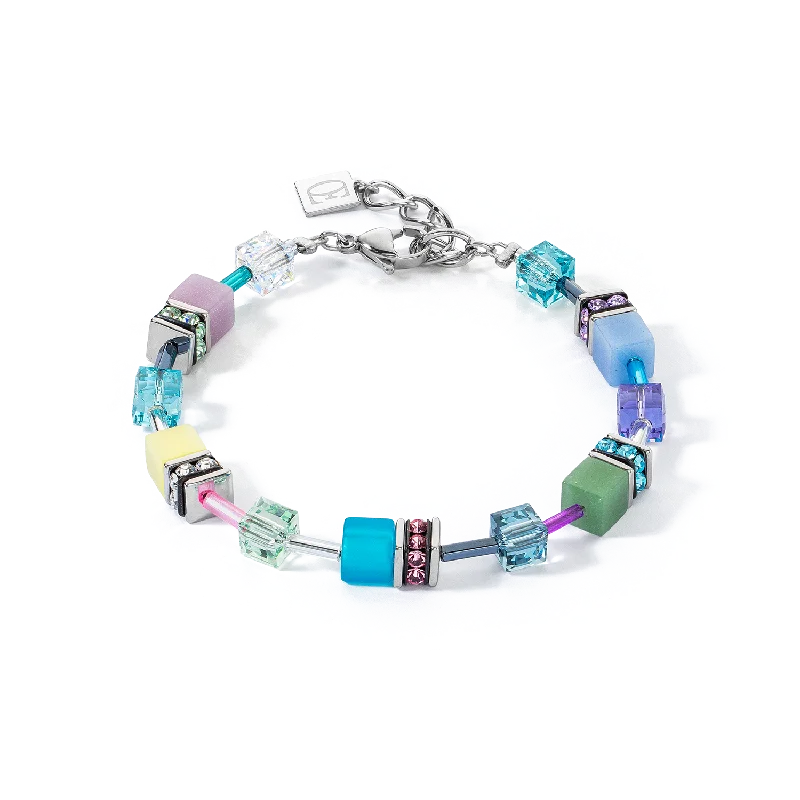 Timeless Elegance At Unbelievable Discounts GeoCUBE® Iconic bracelet silver-ice pastels Timeless Elegance At Unbelievable Discounts GeoCUBE® Iconic bracelet silver-ice pastels