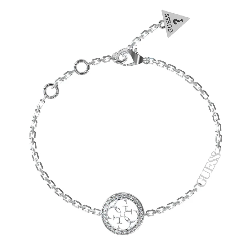 Affordable Gold-Plated Jewelry For Modern Fashion Guess Stainless Steel 4G & Cubic Zirconia Coin Bracelet Affordable Gold-Plated Jewelry For Modern Fashion Guess Stainless Steel 4G & Cubic Zirconia Coin Bracelet