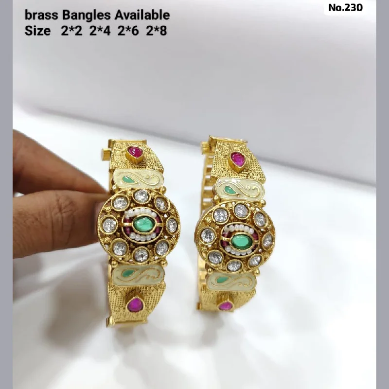 Shop Trending Jewelry With Exclusive Savings JCM Brass Meenakari Bangles Set