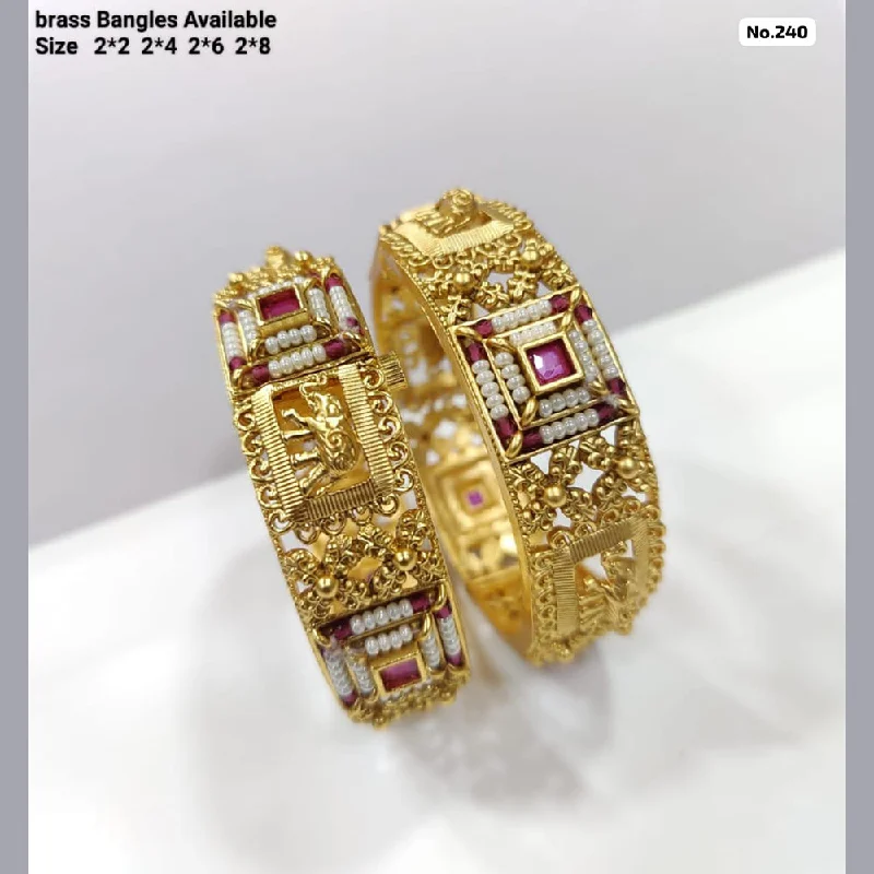 Get Your Favorite Jewelry At The Best Price JCM Brass Pota Stone Bangles Set