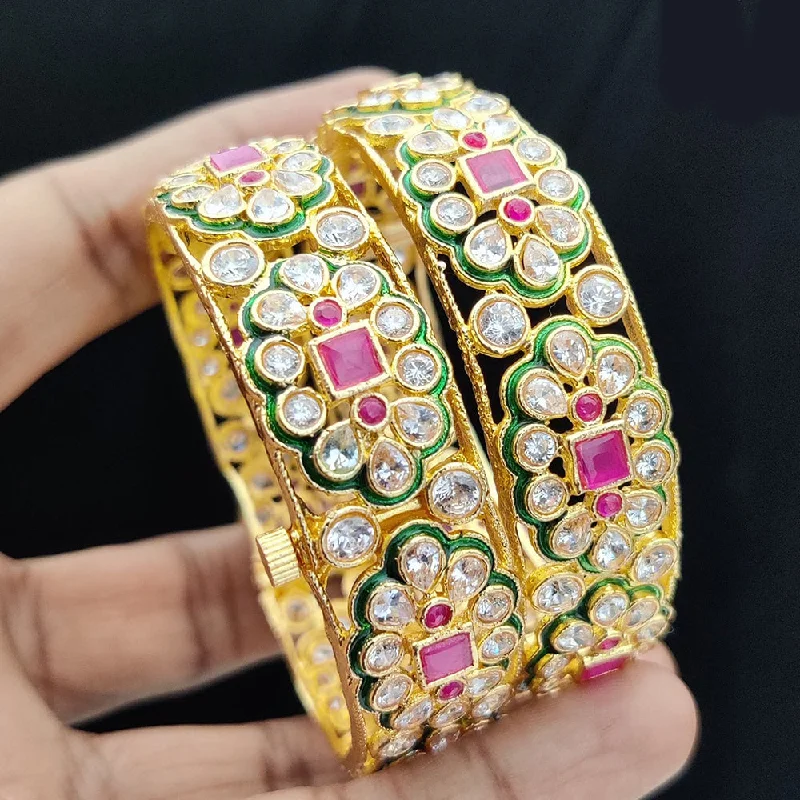 Jewelry Deals That Sparkle – Shop Today Jewel Addiction Gold Plated Kundan Openable Bangles Set Jewelry Deals That Sparkle – Shop Today Jewel Addiction Gold Plated Kundan Openable Bangles Set