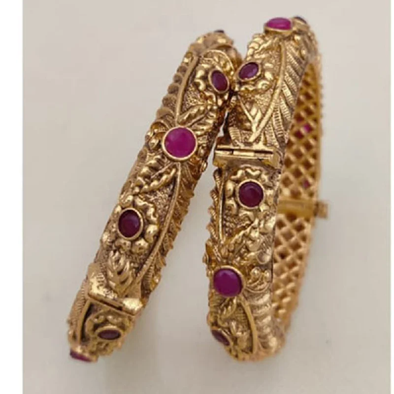 Elevate Your Outfit With Discounted Statement Jewelry Jewel Addiction Gold Plated Pota Stone Openable Bangles Set Elevate Your Outfit With Discounted Statement Jewelry Jewel Addiction Gold Plated Pota Stone Openable Bangles Set