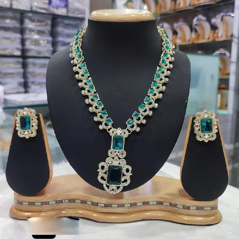 Grab Stylish Jewelry Before The Sale Ends JewelMaze Gold Plated Austrian Stone Necklace Set Grab Stylish Jewelry Before The Sale Ends JewelMaze Gold Plated Austrian Stone Necklace Set