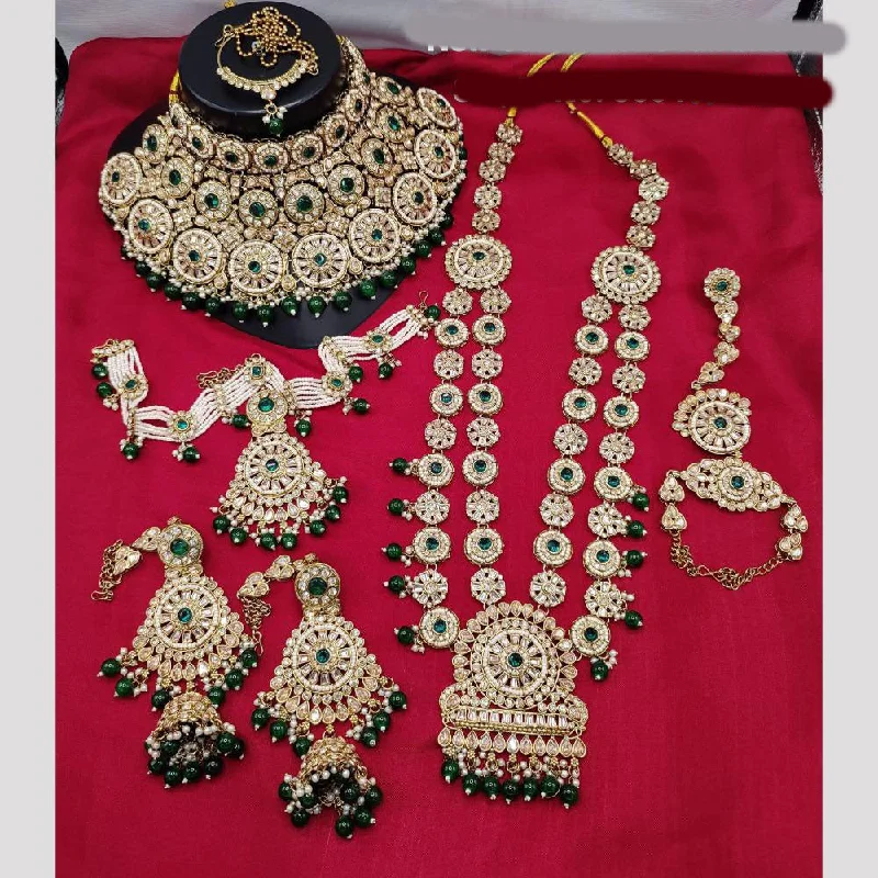 Timeless Beauty, Unbeatable Deals – Jewelry Sale On JewelMaze Gold Plated Crystal Stone And Beads Bridal Set Timeless Beauty, Unbeatable Deals – Jewelry Sale On JewelMaze Gold Plated Crystal Stone And Beads Bridal Set