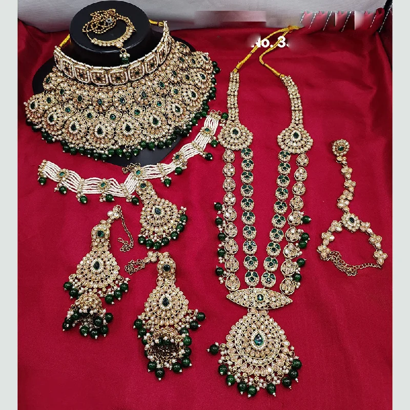 Get Your Favorite Jewelry At The Best Price JewelMaze Gold Plated Crystal Stone And Beads Bridal Set Get Your Favorite Jewelry At The Best Price JewelMaze Gold Plated Crystal Stone And Beads Bridal Set