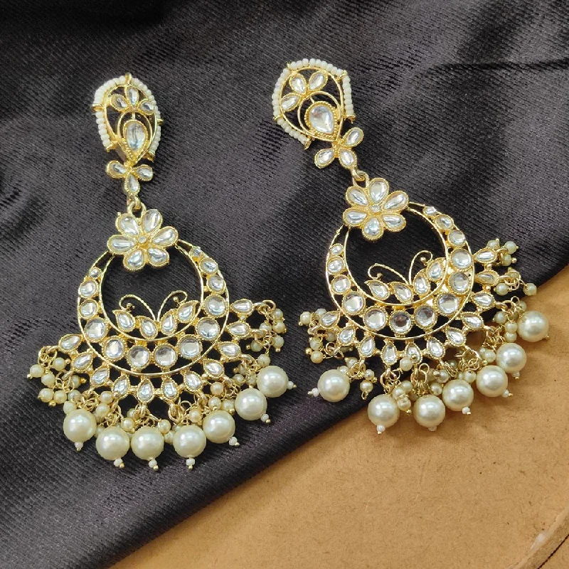 Elegant Rose Gold Jewelry For A Stylish Touch JewelMaze Gold Plated Kundan Stone Dangler Earrrings - 8909130262864 Elegant Rose Gold Jewelry For A Stylish Touch JewelMaze Gold Plated Kundan Stone Dangler Earrrings - 8909130262864