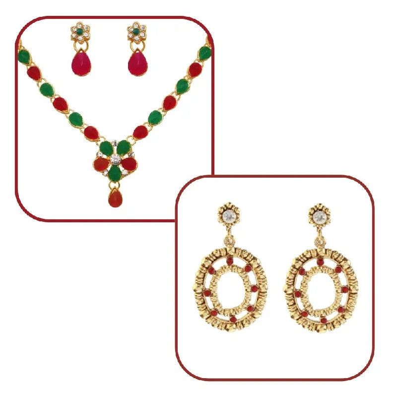 Exclusive Jewelry Offers – Shine For Less JewelMaze Set of 2 Earrings Combo