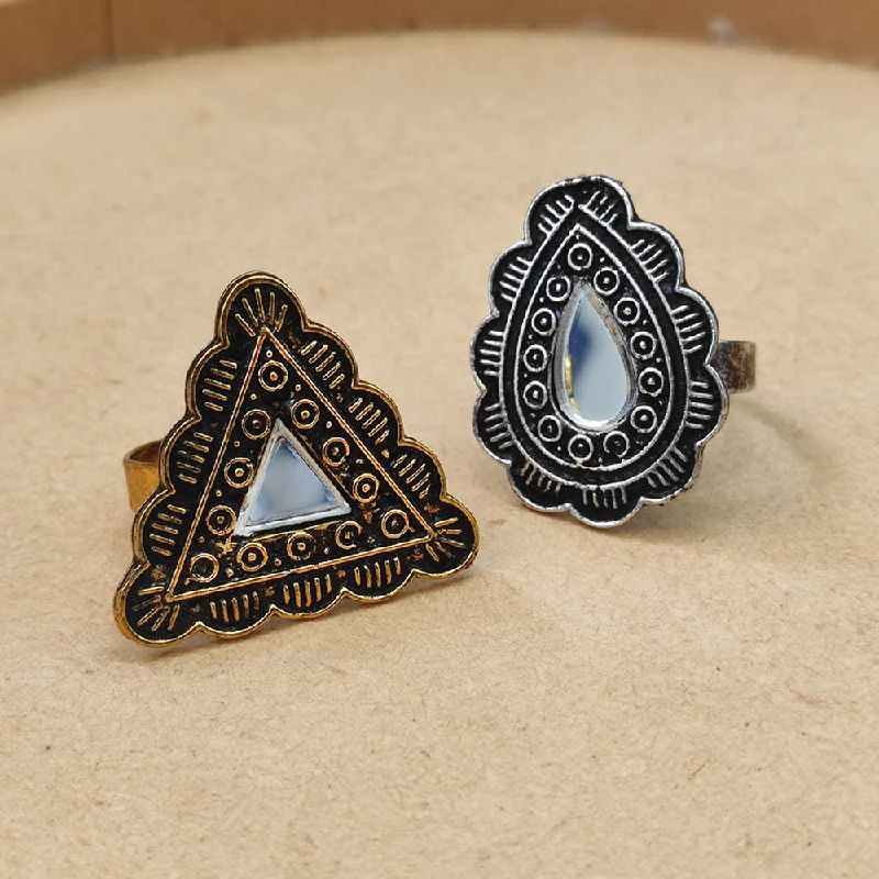 Elegant Jewelry, Exclusive Prices – Shop Now JewelMaze Set of 2 Rings Combo