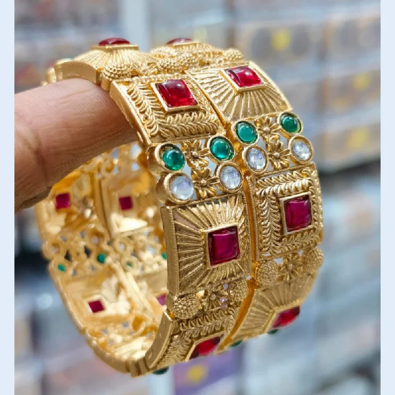 Shop Stylish Jewelry Now And Save Big Kavita Art Gold Plated Kundan Stone Bangles Set Shop Stylish Jewelry Now And Save Big Kavita Art Gold Plated Kundan Stone Bangles Set
