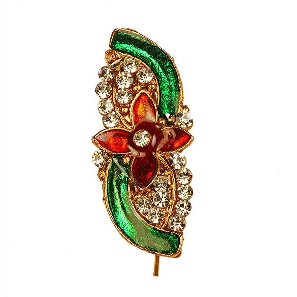 High-End Jewelry, Now More Affordable Than Ever Kriaa Meenakari Austrian Stone Stone Maroon & Green Saree Pin Brooch High-End Jewelry, Now More Affordable Than Ever Kriaa Meenakari Austrian Stone Stone Maroon & Green Saree Pin Brooch