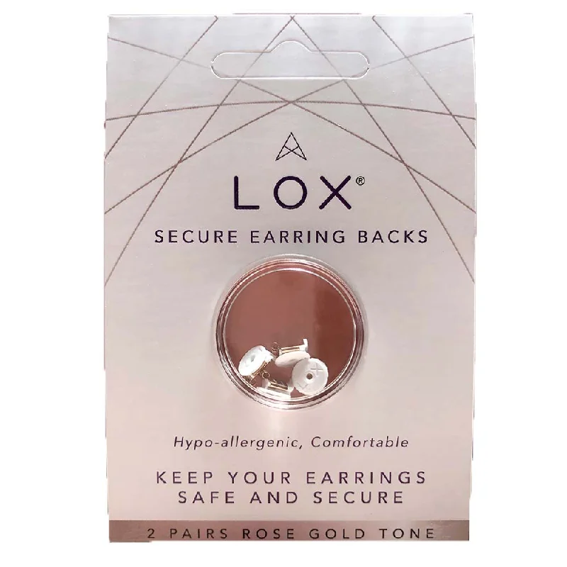 Elegant Rose Gold Jewelry For A Stylish Touch Lox Rose Gold Tone Secure Earring Backs Two Pairs Pack Elegant Rose Gold Jewelry For A Stylish Touch Lox Rose Gold Tone Secure Earring Backs Two Pairs Pack