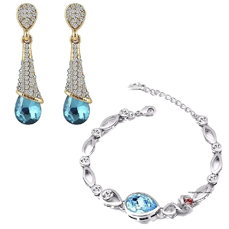 Shop Fine Jewelry With Amazing Deals Mahi Aquamarine Blue Combo