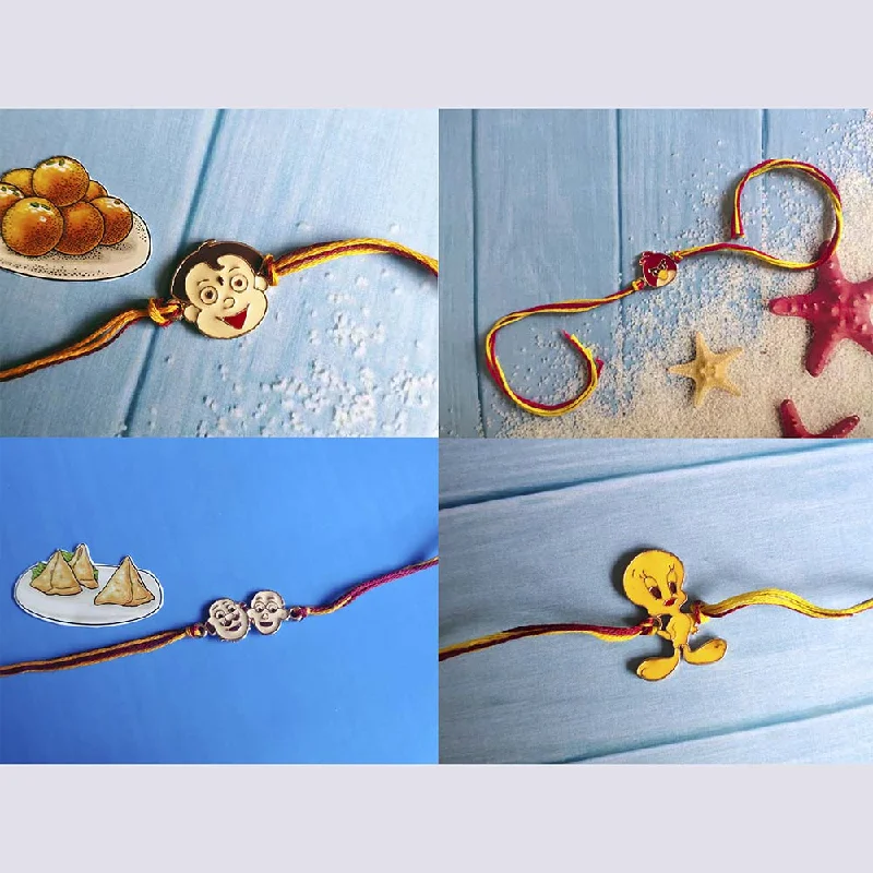 Timeless Jewelry At Special Discount Rates Mahi Combo of Children's Favourite 4 Cartoon Rakhis for Kids (RCO1105378M) Timeless Jewelry At Special Discount Rates Mahi Combo of Children's Favourite 4 Cartoon Rakhis for Kids (RCO1105378M)