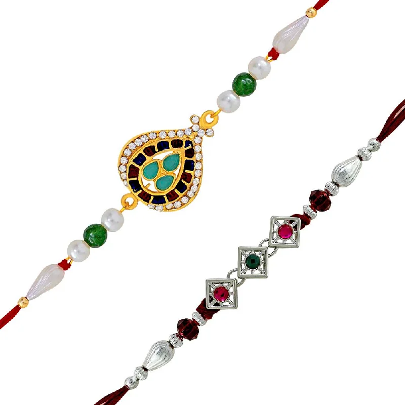 Exclusive Jewelry Sale Event – Shop Now Mahi Combo of Classic Designer Multicolor Crystals Rakhi for Beloved Brother /Bhaiya (RCO1105428M) Exclusive Jewelry Sale Event – Shop Now Mahi Combo of Classic Designer Multicolor Crystals Rakhi for Beloved Brother /Bhaiya (RCO1105428M)