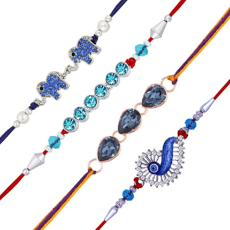 Jewelry Deals That Sparkle – Shop Today Mahi Combo of Designer and Evil Eye Rakhis for Men (RCO1105377M) Jewelry Deals That Sparkle – Shop Today Mahi Combo of Designer and Evil Eye Rakhis for Men (RCO1105377M)