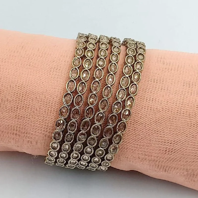 Accessorize For Less – Luxury Jewelry At Affordable Prices Manisha Jewellery Gold Plated Crystal Stone Bangle Set Accessorize For Less – Luxury Jewelry At Affordable Prices Manisha Jewellery Gold Plated Crystal Stone Bangle Set