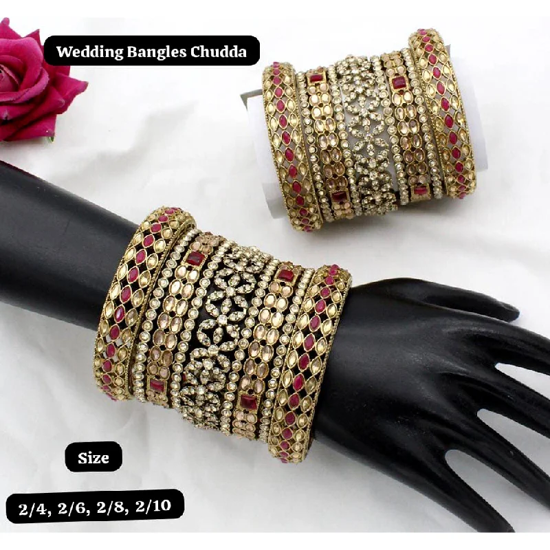 Elegant Jewelry, Exclusive Prices – Shop Now Manisha Jewellery Gold Plated Pota Stone Bangles Set Elegant Jewelry, Exclusive Prices – Shop Now Manisha Jewellery Gold Plated Pota Stone Bangles Set