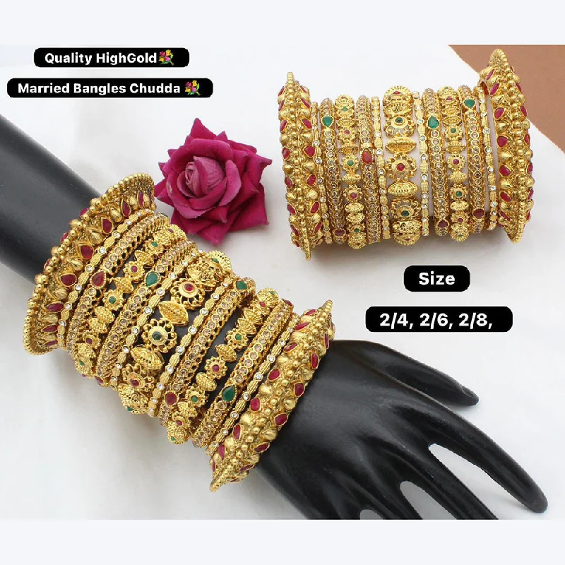 Handcrafted Jewelry Sale – Unique Designs At Low Prices Manisha Jewellery Gold Plated Pota Stone Bangles Set Handcrafted Jewelry Sale – Unique Designs At Low Prices Manisha Jewellery Gold Plated Pota Stone Bangles Set