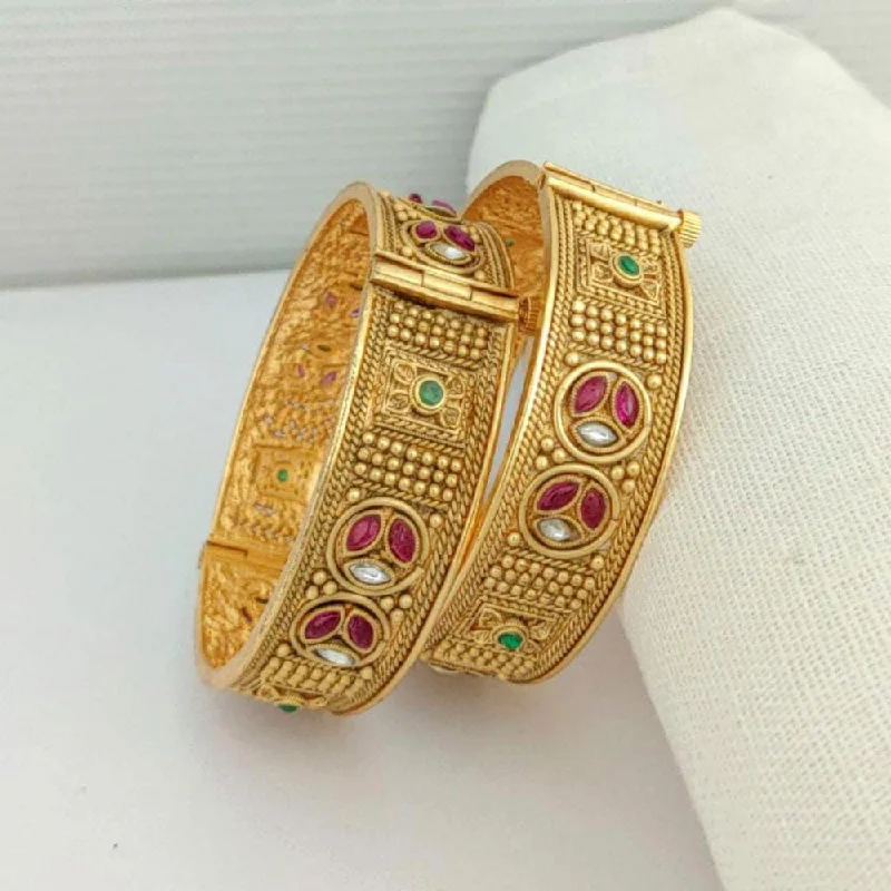 Shine In Style – Shop Jewelry Discounts Today Manisha Jewellery Kundan Stone Gold Plated Bangles Set Shine In Style – Shop Jewelry Discounts Today Manisha Jewellery Kundan Stone Gold Plated Bangles Set