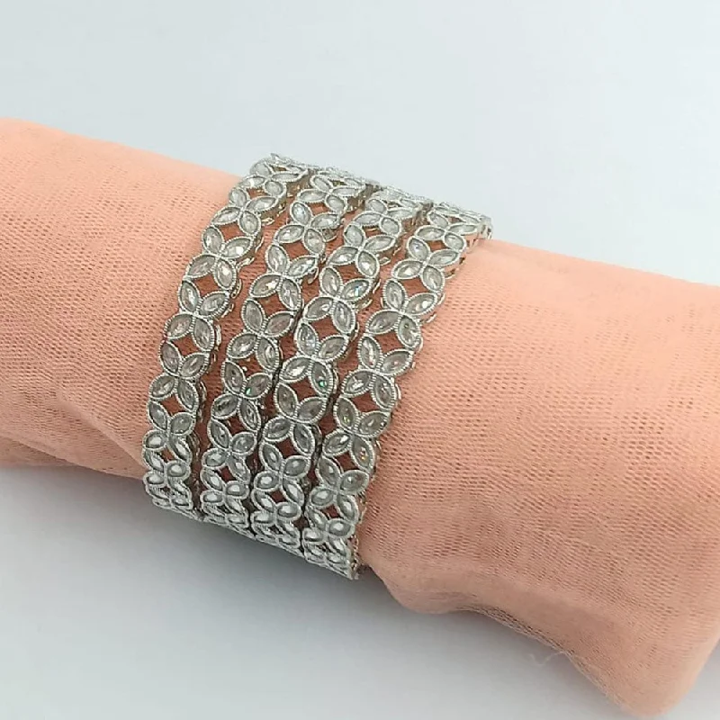 Shine Without Limits – Jewelry Sale Happening Now Manisha Jewellery Silver Plated Crystal Stone Bangle Set Shine Without Limits – Jewelry Sale Happening Now Manisha Jewellery Silver Plated Crystal Stone Bangle Set
