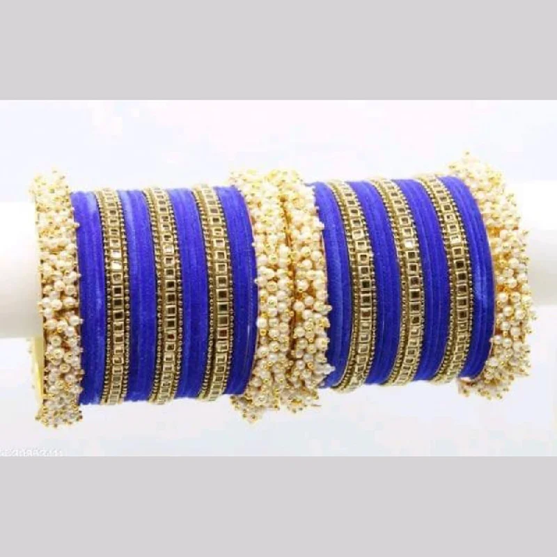 Shop Trending Jewelry With Exclusive Savings Martina Jewels Pack Of 6 Traditional Gold Plated Thread & Pearl And Pearl Bangles Set Shop Trending Jewelry With Exclusive Savings Martina Jewels Pack Of 6 Traditional Gold Plated Thread & Pearl And Pearl Bangles Set