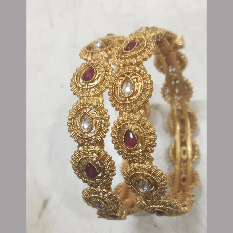 Fine Jewelry, Limited-Time Offers Available Niyansh Bangles Gold Plated Pota Stone Bangles Set Fine Jewelry, Limited-Time Offers Available Niyansh Bangles Gold Plated Pota Stone Bangles Set