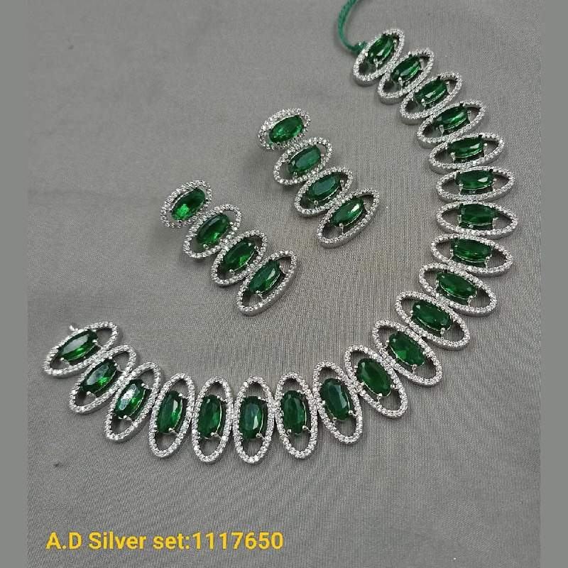 Elevate Your Jewelry Collection With Limited-Time Savings Padmavati Bangles Silver Plated AD Stone Necklace Set Elevate Your Jewelry Collection With Limited-Time Savings Padmavati Bangles Silver Plated AD Stone Necklace Set