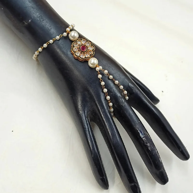 Elegant Necklaces And Bracelets At Limited-Time Offers Padmawati Bangles Gold Plated Crystal Stone Hand Harness Elegant Necklaces And Bracelets At Limited-Time Offers Padmawati Bangles Gold Plated Crystal Stone Hand Harness
