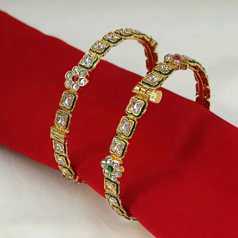 Jewelry Sale Bonanza – Grab Your Sparkle Now Padmawati Bangles Gold Plated Kundan Openable Bangles Set Jewelry Sale Bonanza – Grab Your Sparkle Now Padmawati Bangles Gold Plated Kundan Openable Bangles Set