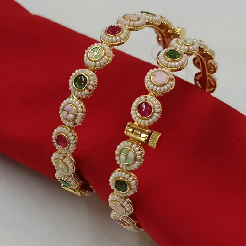 Seasonal Jewelry Clearance – Best Styles At The Lowest Prices Padmawati Bangles Gold Plated Kundan Openable Bangles Set Seasonal Jewelry Clearance – Best Styles At The Lowest Prices Padmawati Bangles Gold Plated Kundan Openable Bangles Set