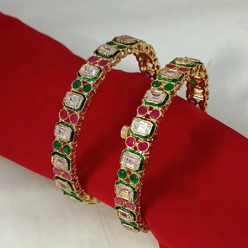 Limited-Stock Jewelry Sale – Shop Before It's Gone Padmawati Bangles Gold Plated Kundan Openable Bangles Set Limited-Stock Jewelry Sale – Shop Before It's Gone Padmawati Bangles Gold Plated Kundan Openable Bangles Set