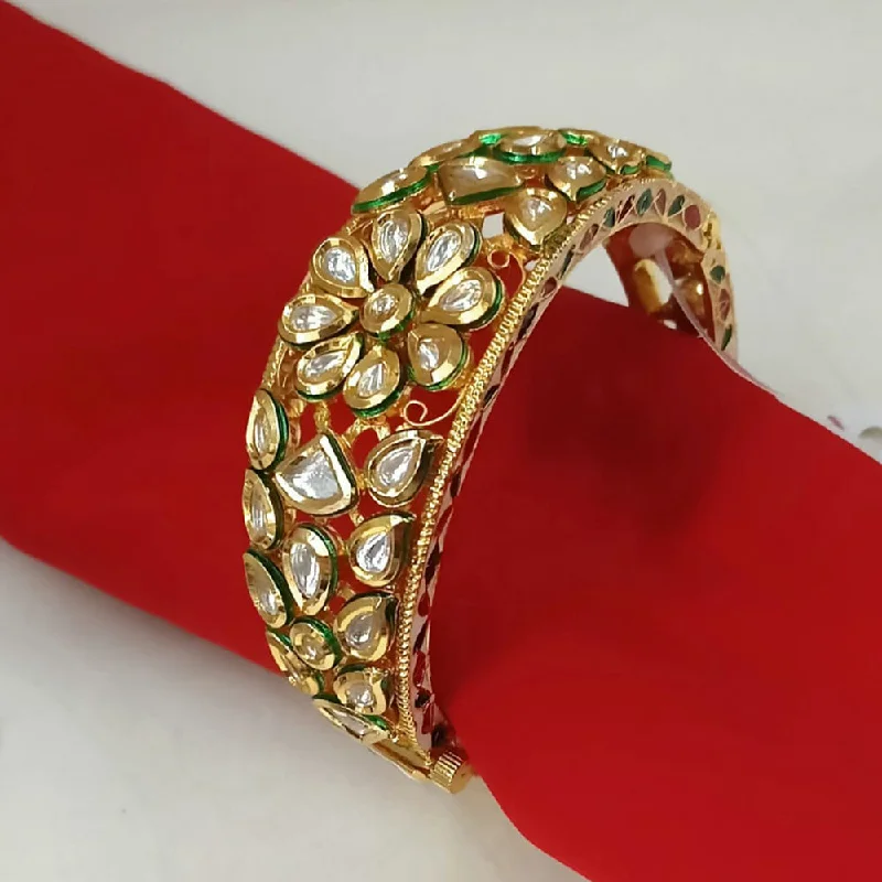 Dainty And Elegant Jewelry Now At Reduced Prices Padmawati Bangles Gold Plated Kundan Openable Kada Dainty And Elegant Jewelry Now At Reduced Prices Padmawati Bangles Gold Plated Kundan Openable Kada